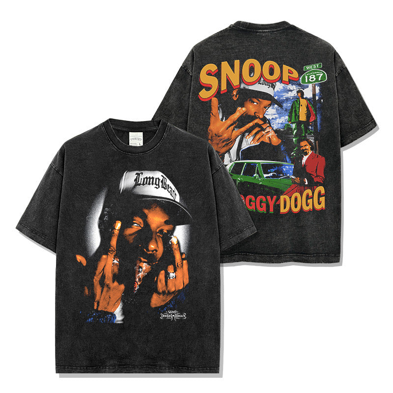 Snoop Dogg - Front & Back Print - Graphic Tee
