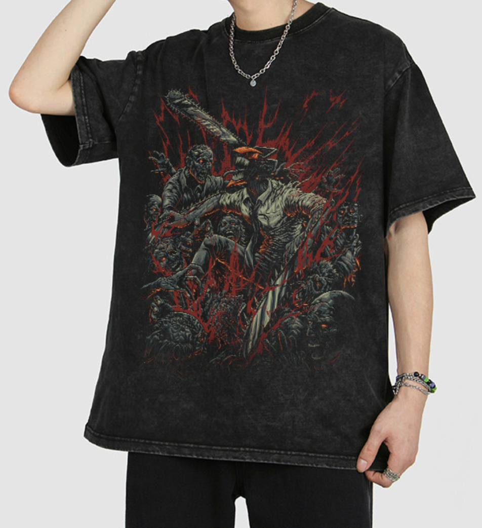 Vintage Style "Chainsaw Man" V2 T-Shirt