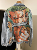 Roronoa Zoro - Full Back Print Denim Jacket