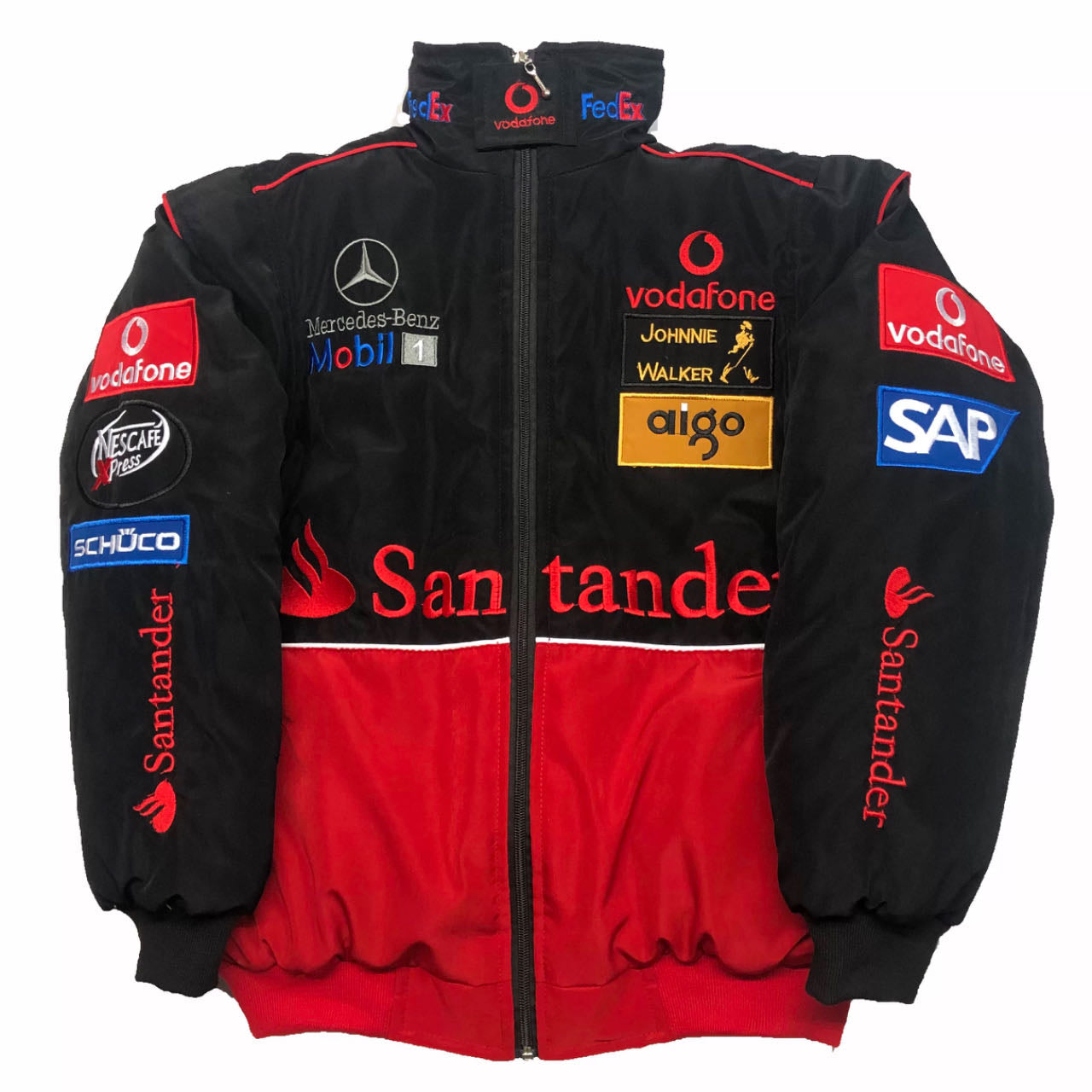 Mercedes - Red  - Vintage Racing Jacket