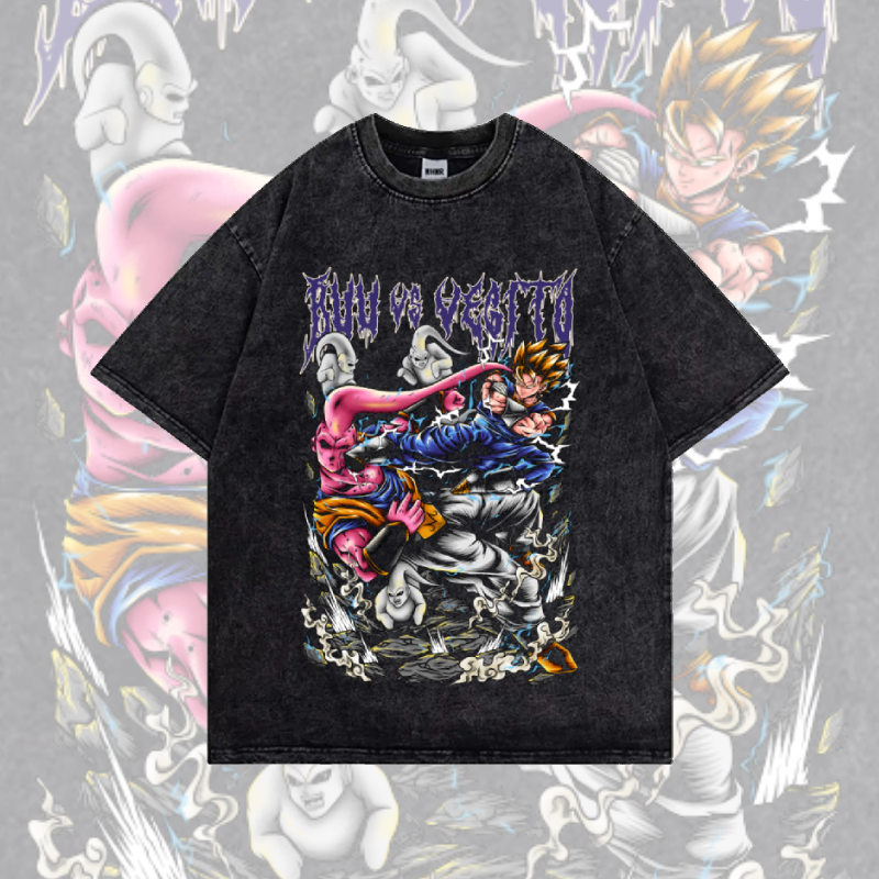 Vegito vs Buu - Vintage T-Shirt