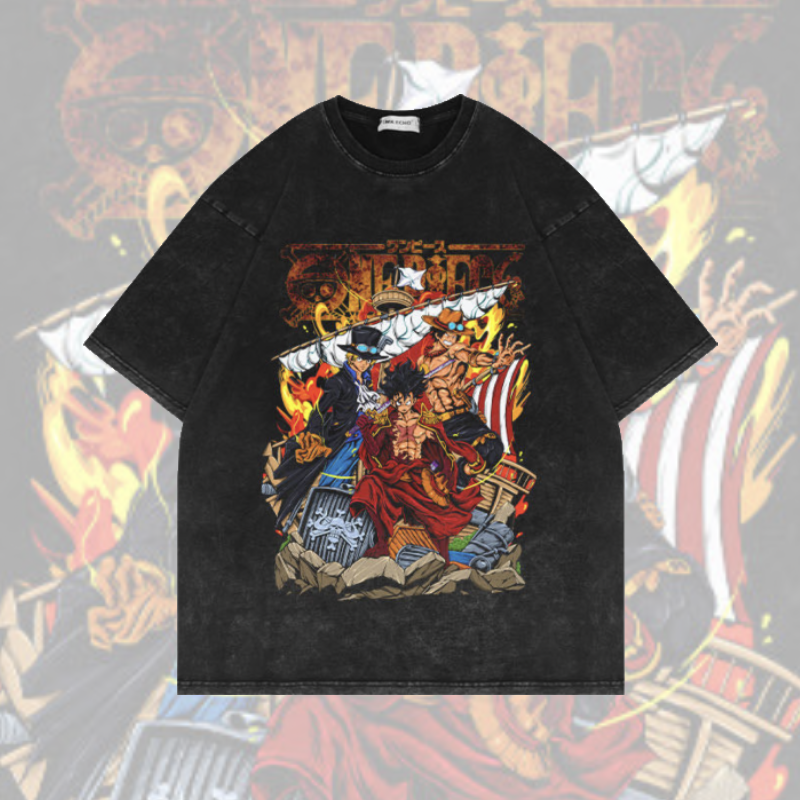 Vintage Style "Luffy x Ace x Sabo" T-Shirt