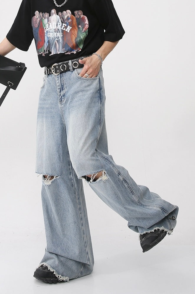 Light Blue - Baggy Denim Jeans