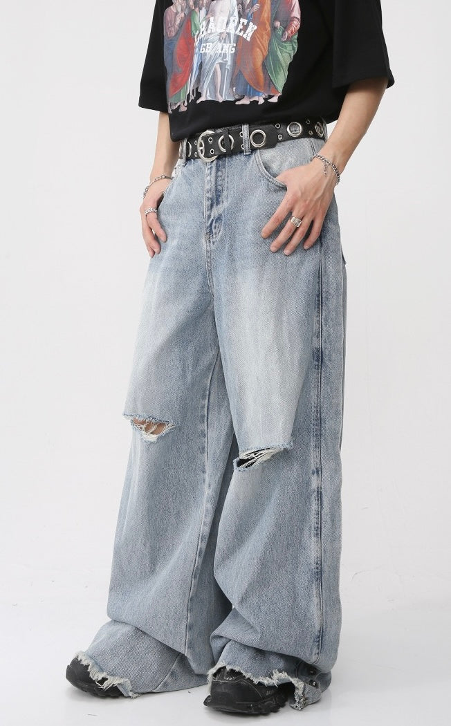 Light Blue - Baggy Denim Jeans