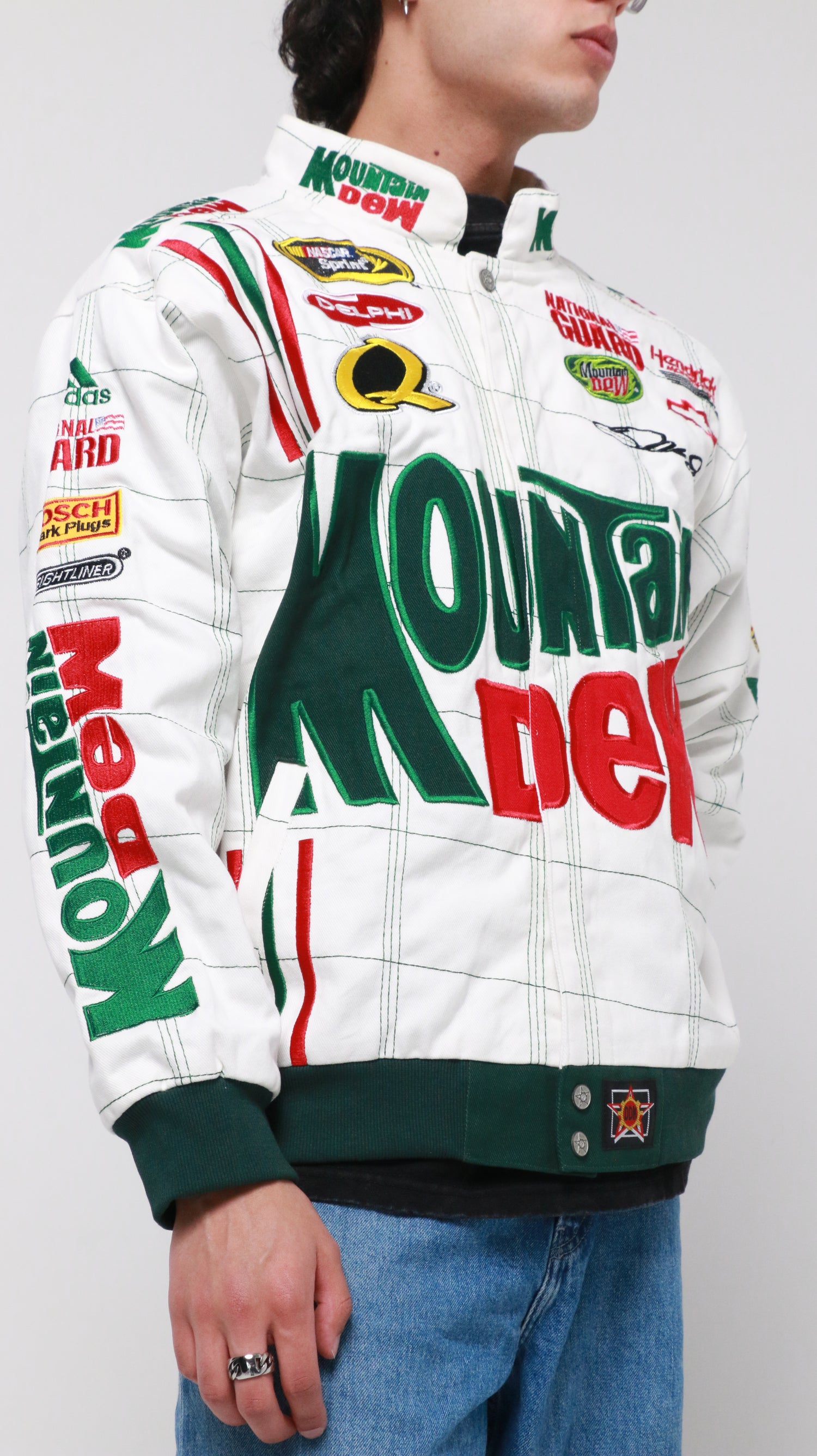 MOUNTAIN DEW - WHITE - Vintage (Dale Earnhardt) Nascar Jacket