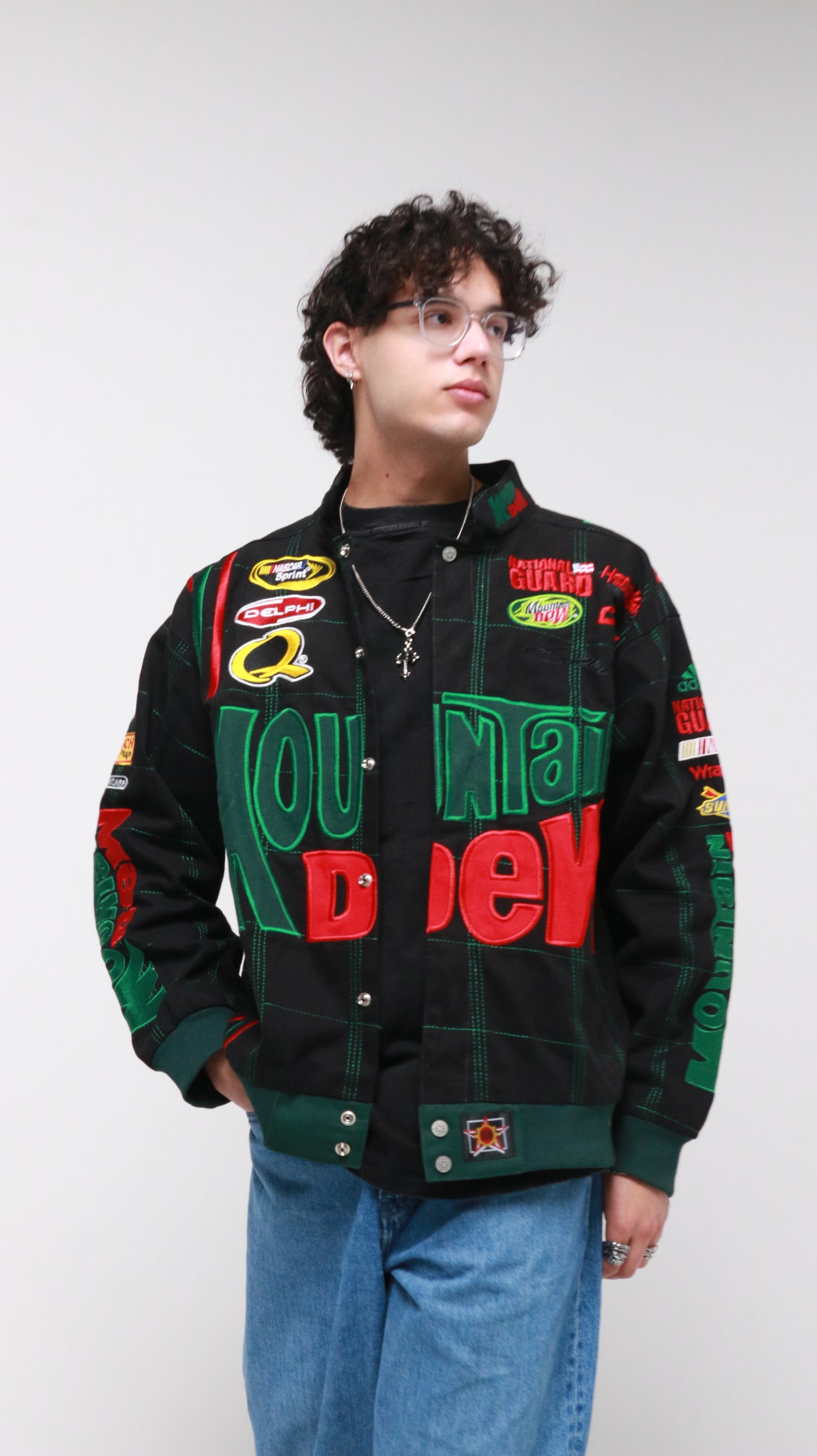 MOUNTAIN DEW - Black - Vintage (Dale Earnhardt) Nascar Jacket