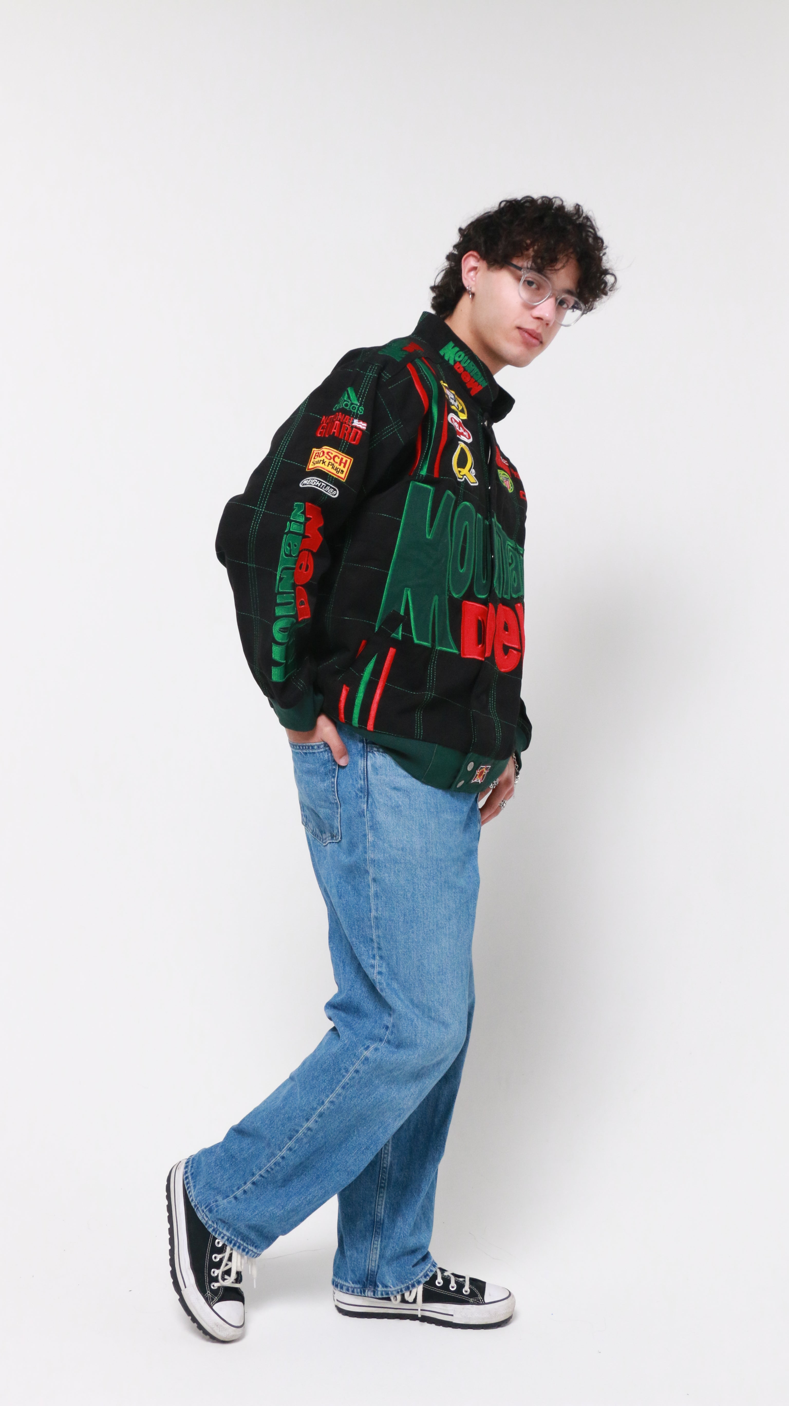 MOUNTAIN DEW - Black - Vintage (Dale Earnhardt) Nascar Jacket