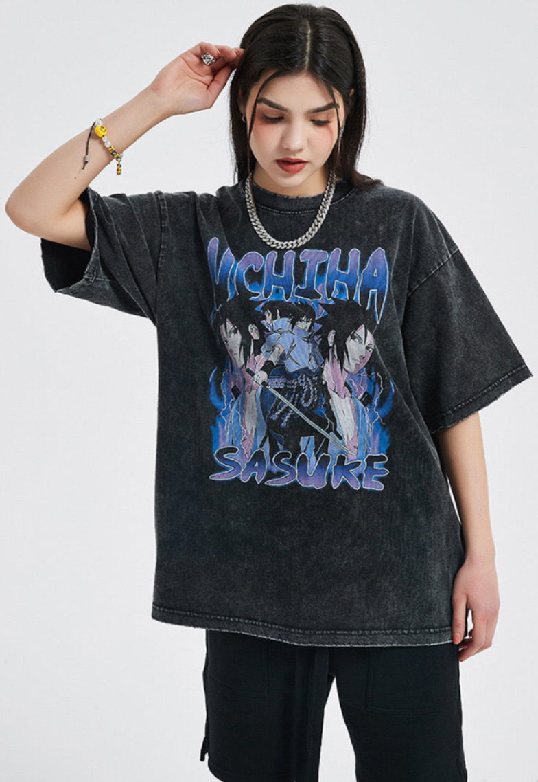 Vintage Style “Sasuke Uchiha” T-Shirt