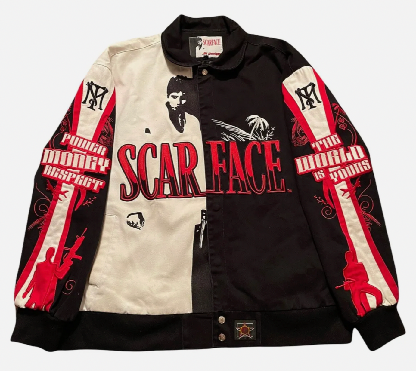 SCARFACE - Vintage Style Racing Bomber Jacker