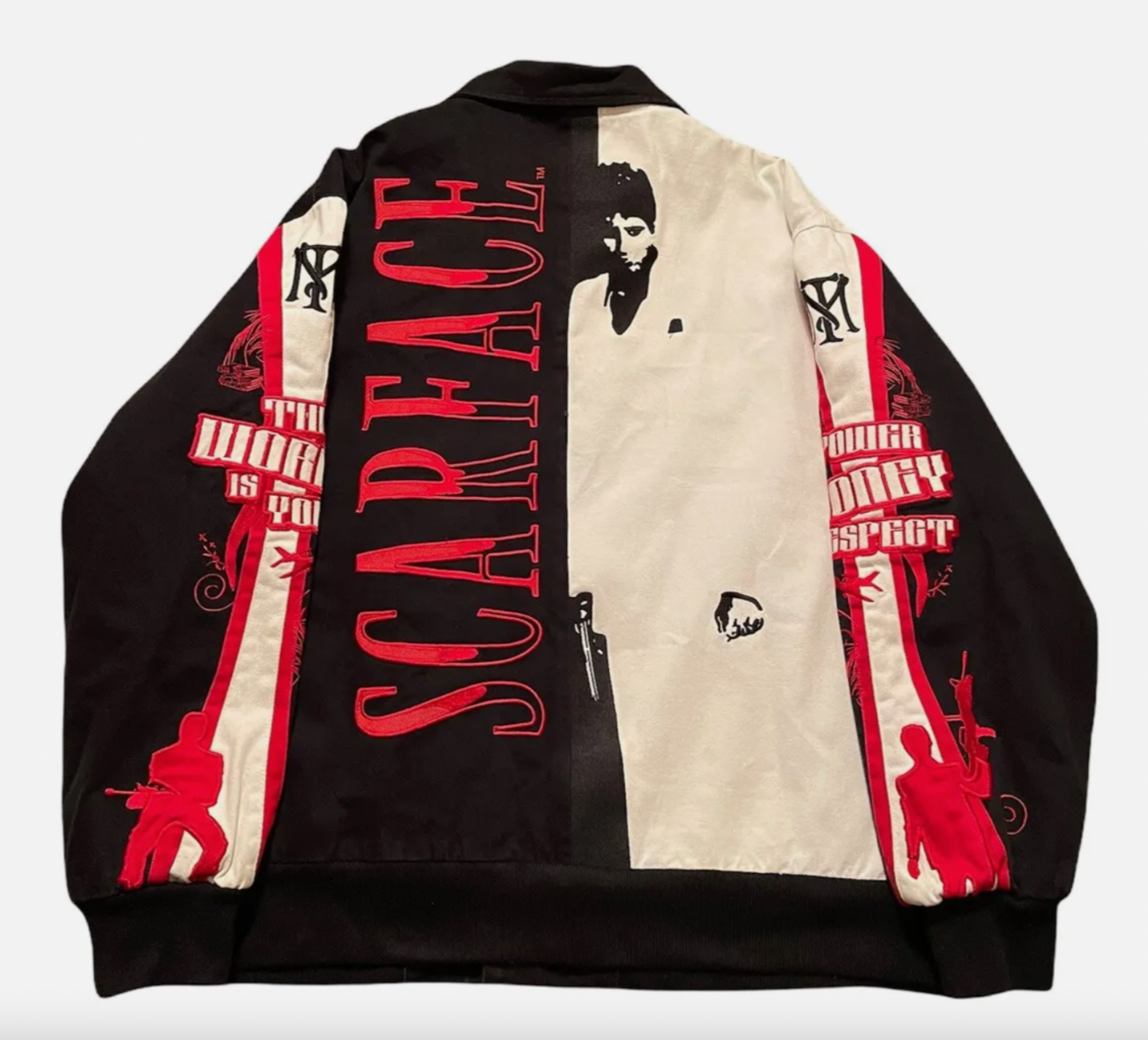 SCARFACE - Vintage Style Racing Bomber Jacker