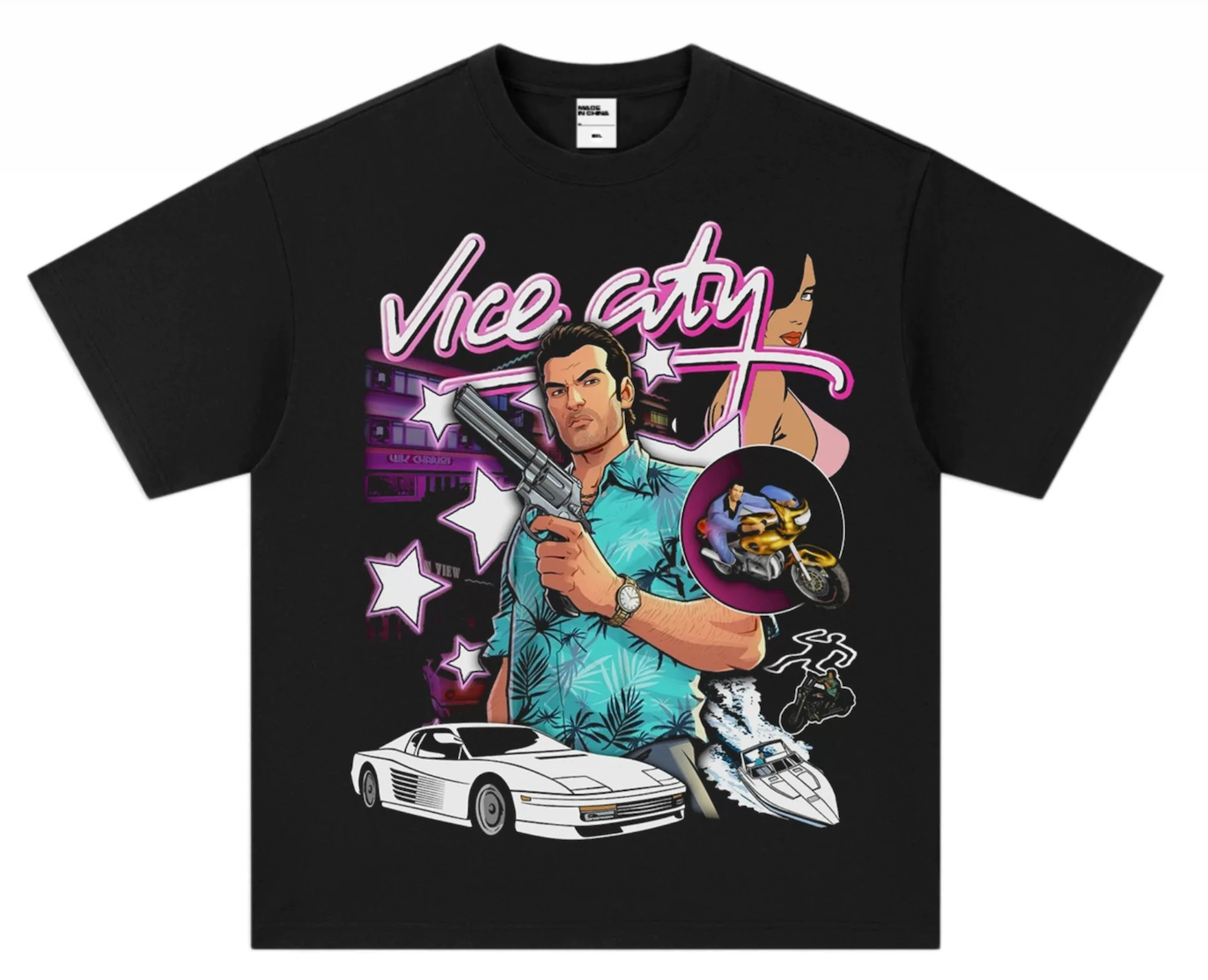 Vice City - Graphic Tee (Multi Coloured)