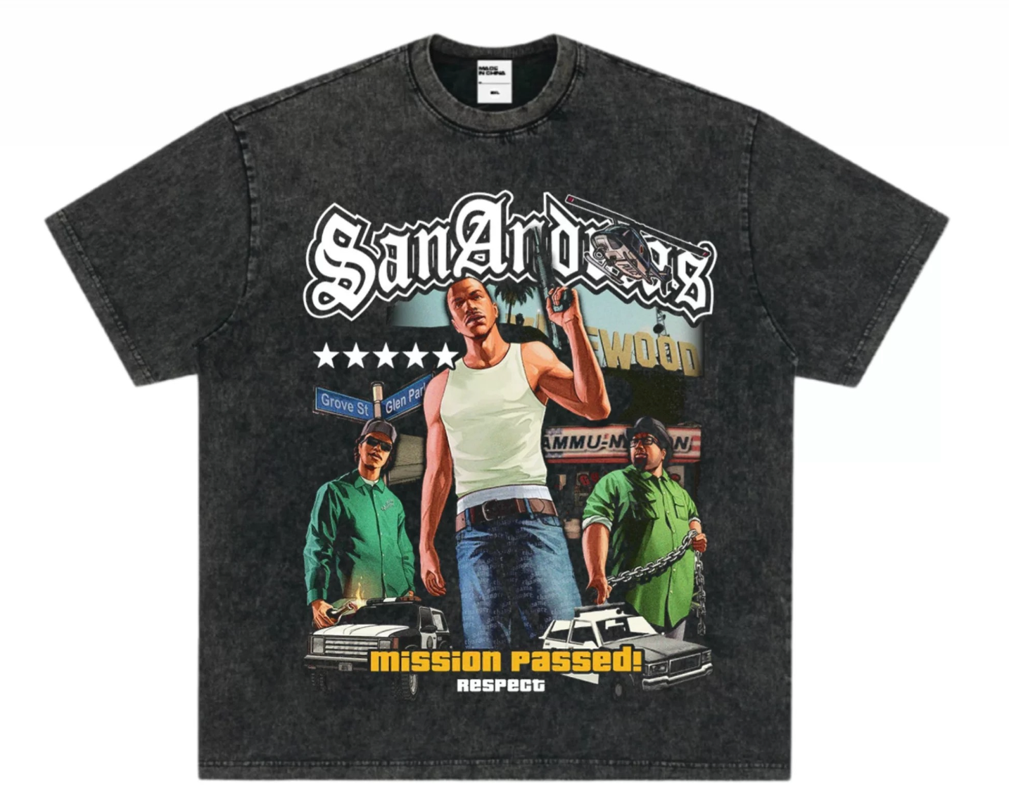 San Andreas - Graphic Tee (Multi Coloured)