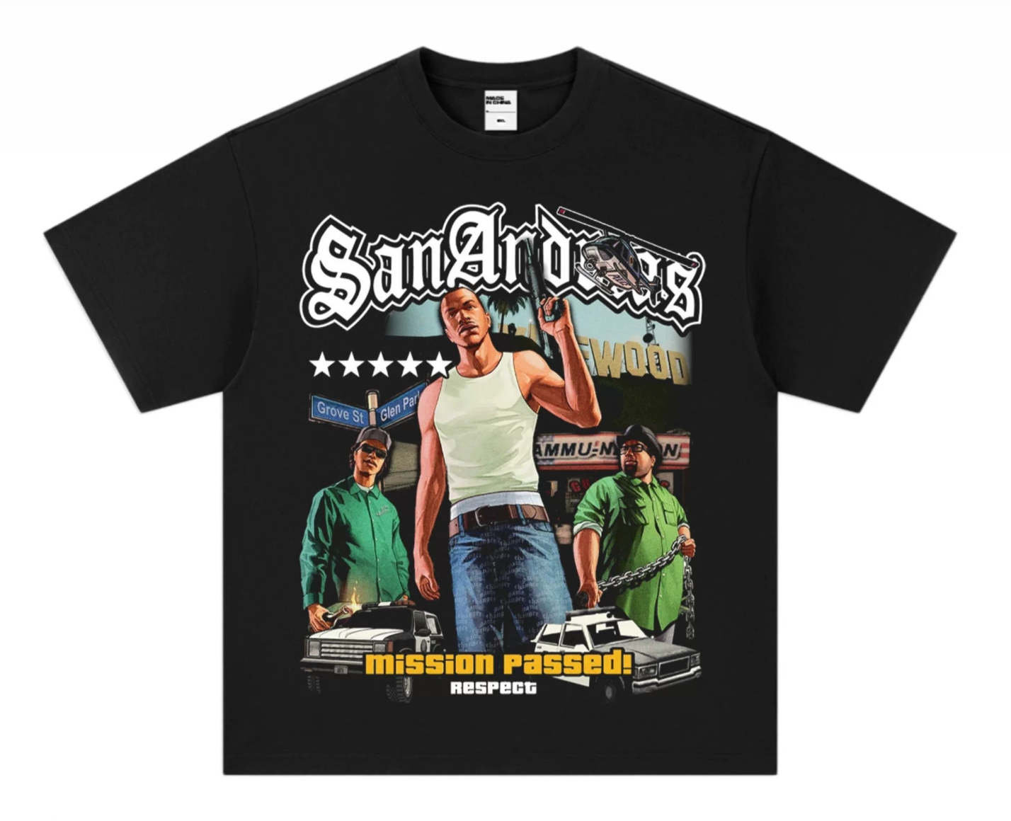 San Andreas - Graphic Tee (Multi Coloured)