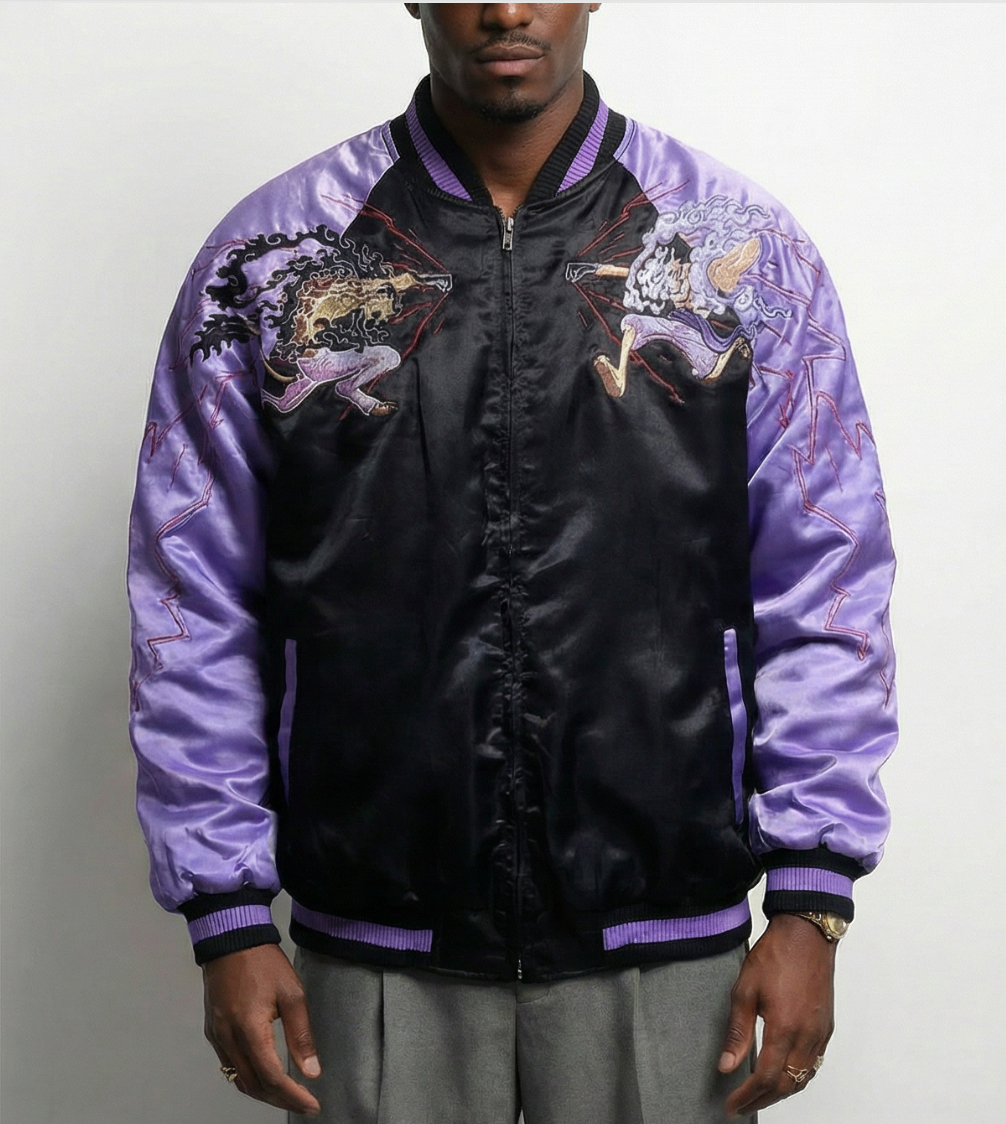 Gear 5 Luffy x Lucci - Japanese Sukajan Jacket