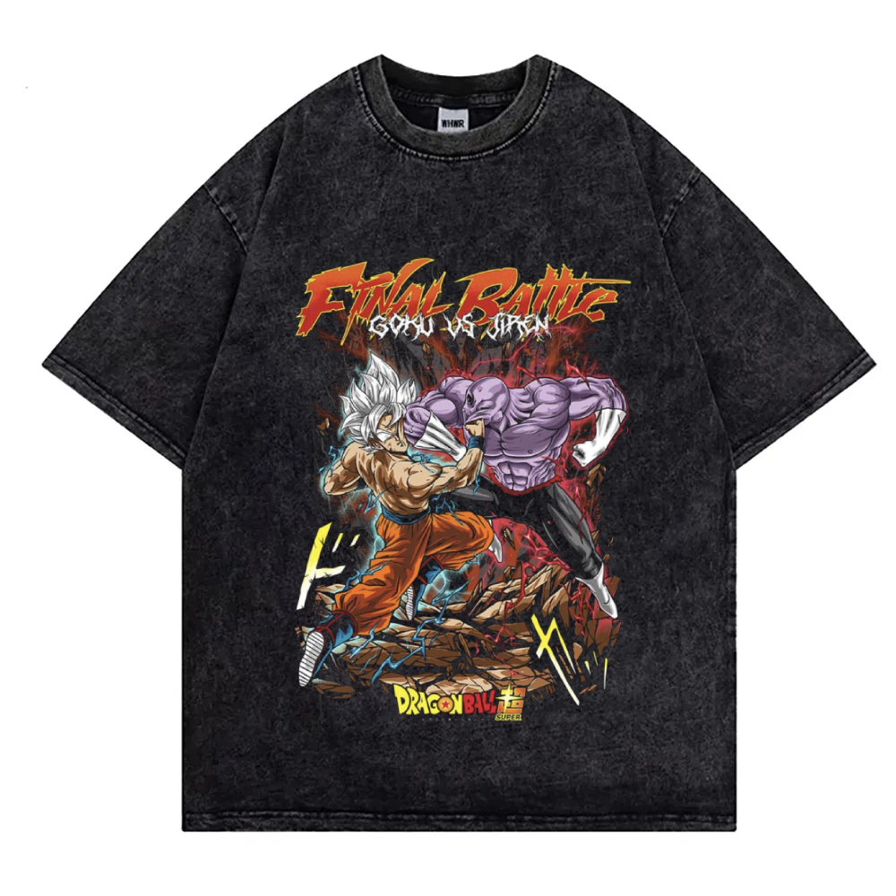 Vintage Style "Goku (Ultra Instinct) vs Jiren" T-Shirt *EXCLUSIVE*