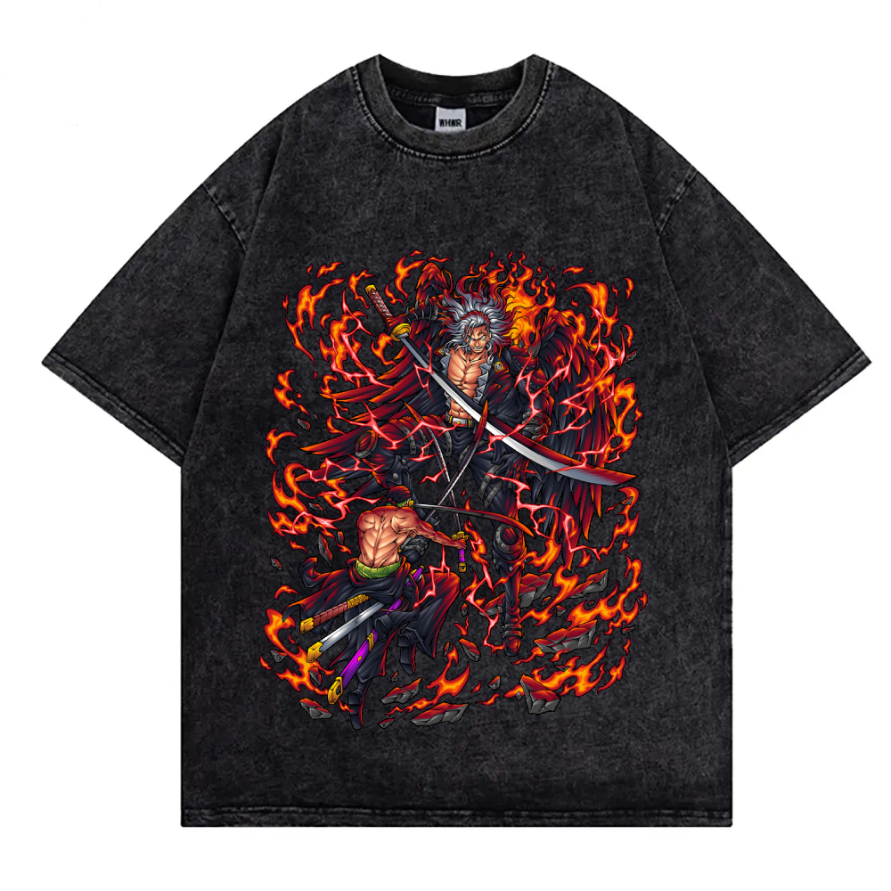 Zoro vs King - Vintage T-Shirt