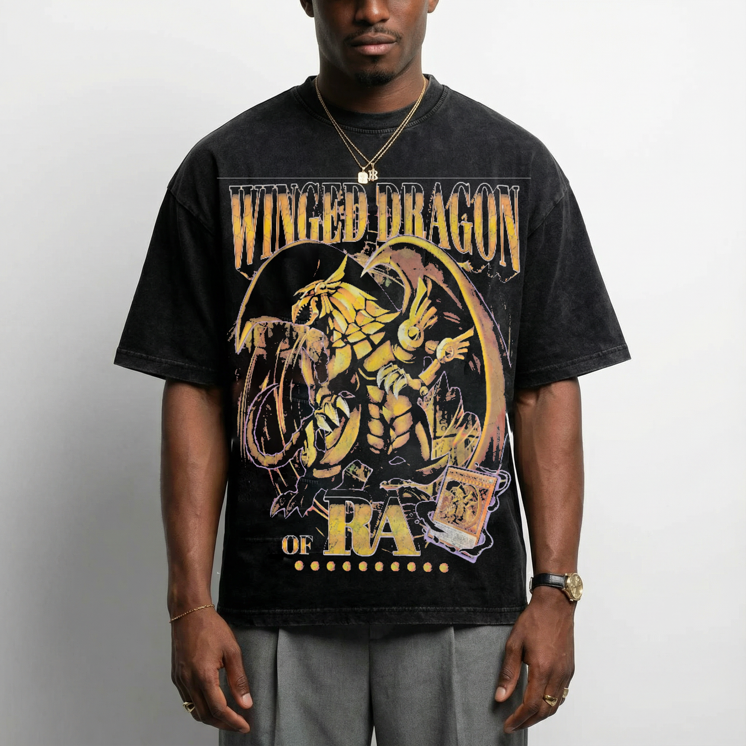 Winged Dragon Of Ra - Vintage Style T-Shirt
