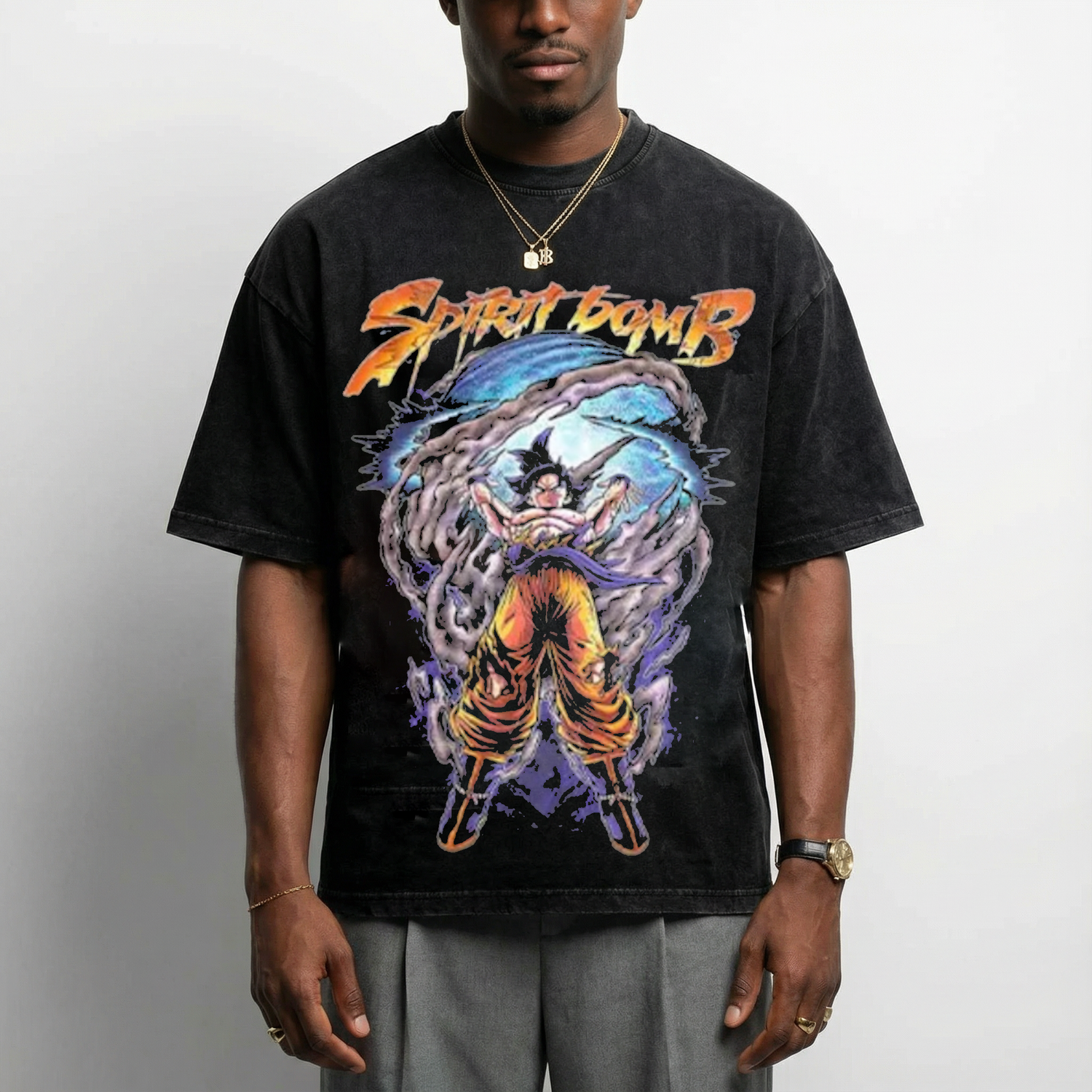 Spirit Bomb - Vintage Style T-Shirt