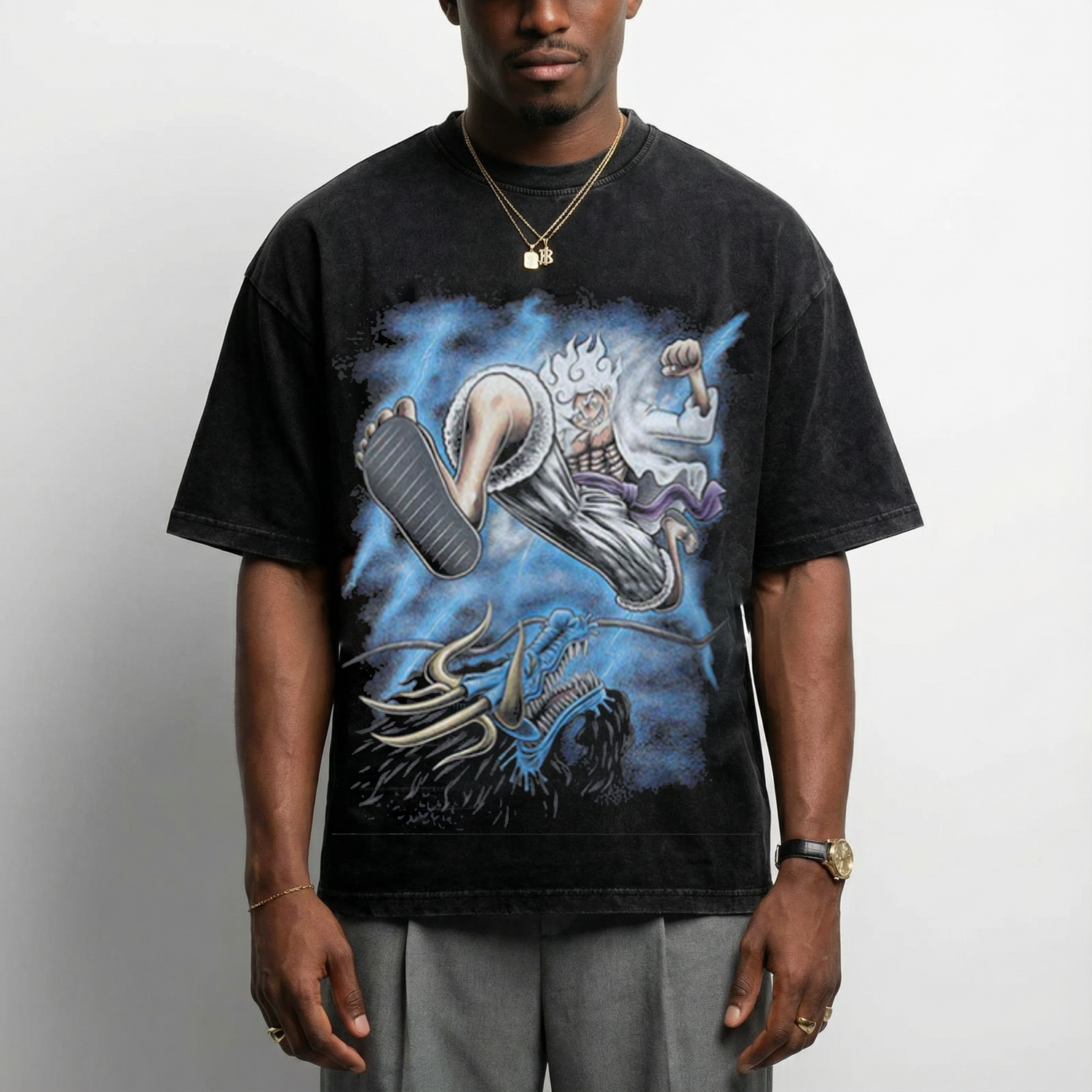 Vintage Style "Luffy x Kaido" T-Shirt