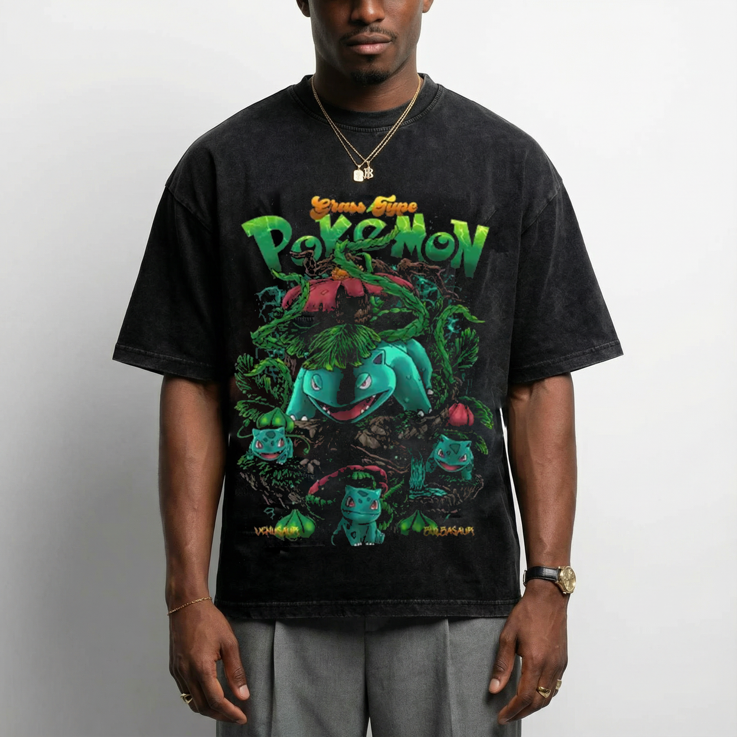 Bulbasaur Evolution - Vintage Style T-Shirt