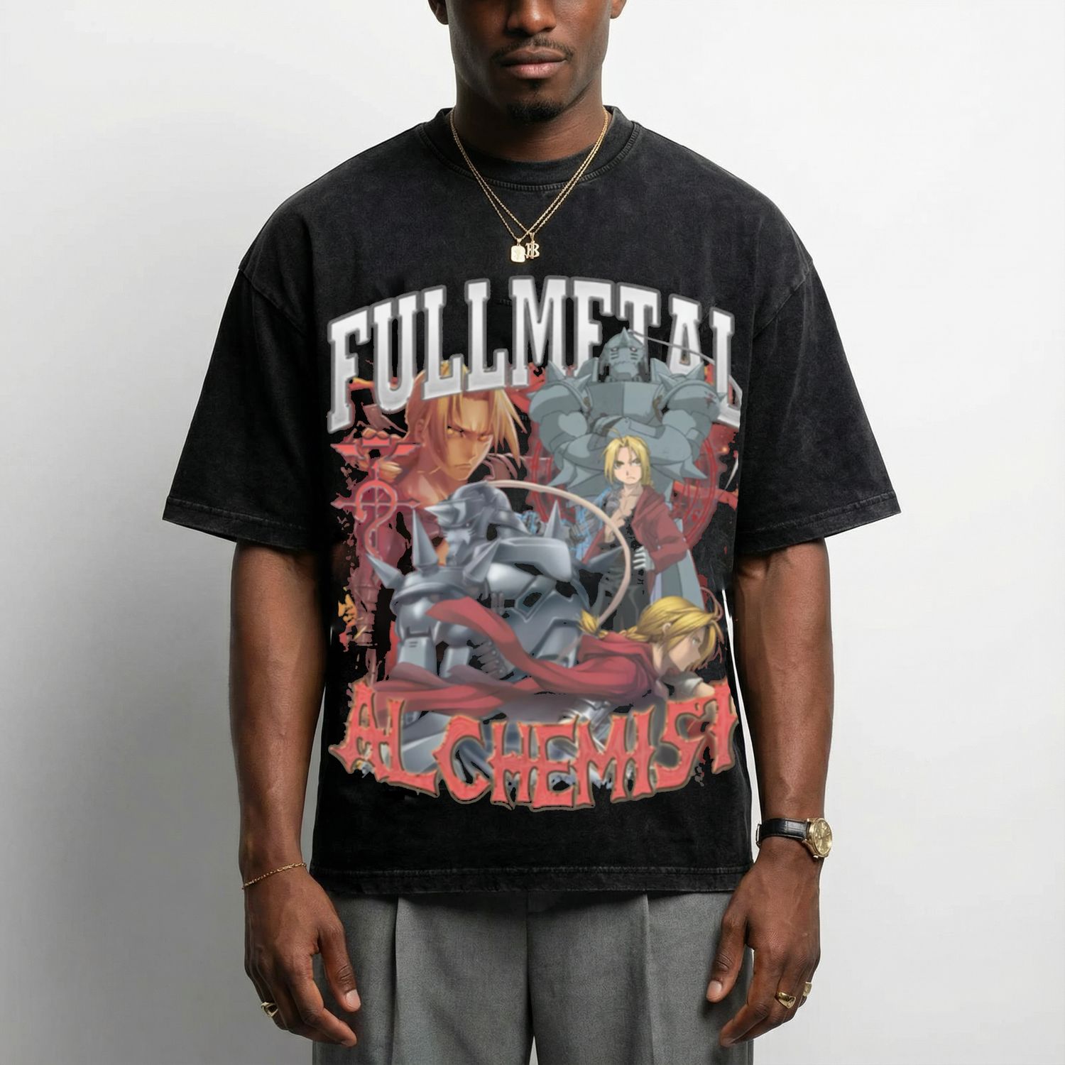 Full Metal Alchemist - Vintage Style T-Shirt
