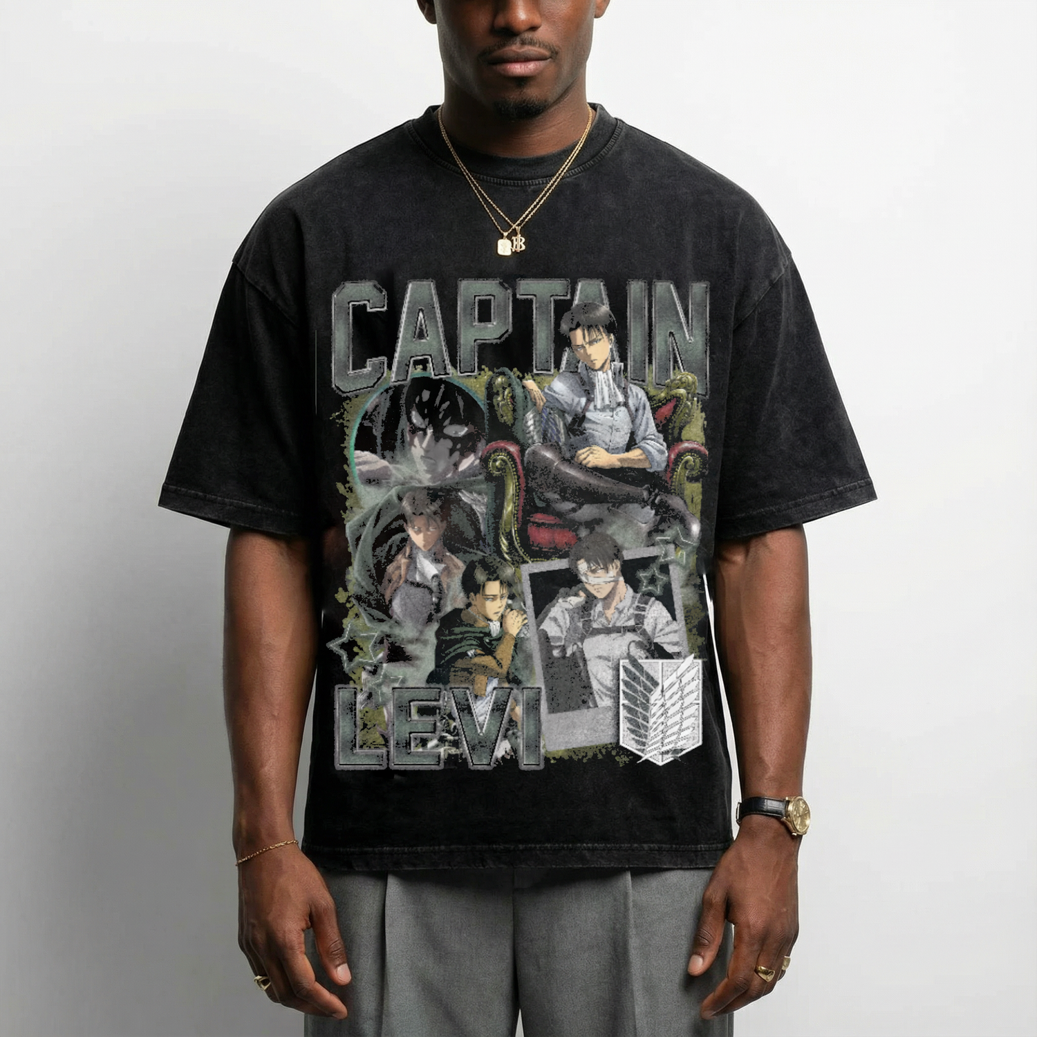Captain Levi - Vintage Style T-Shirt