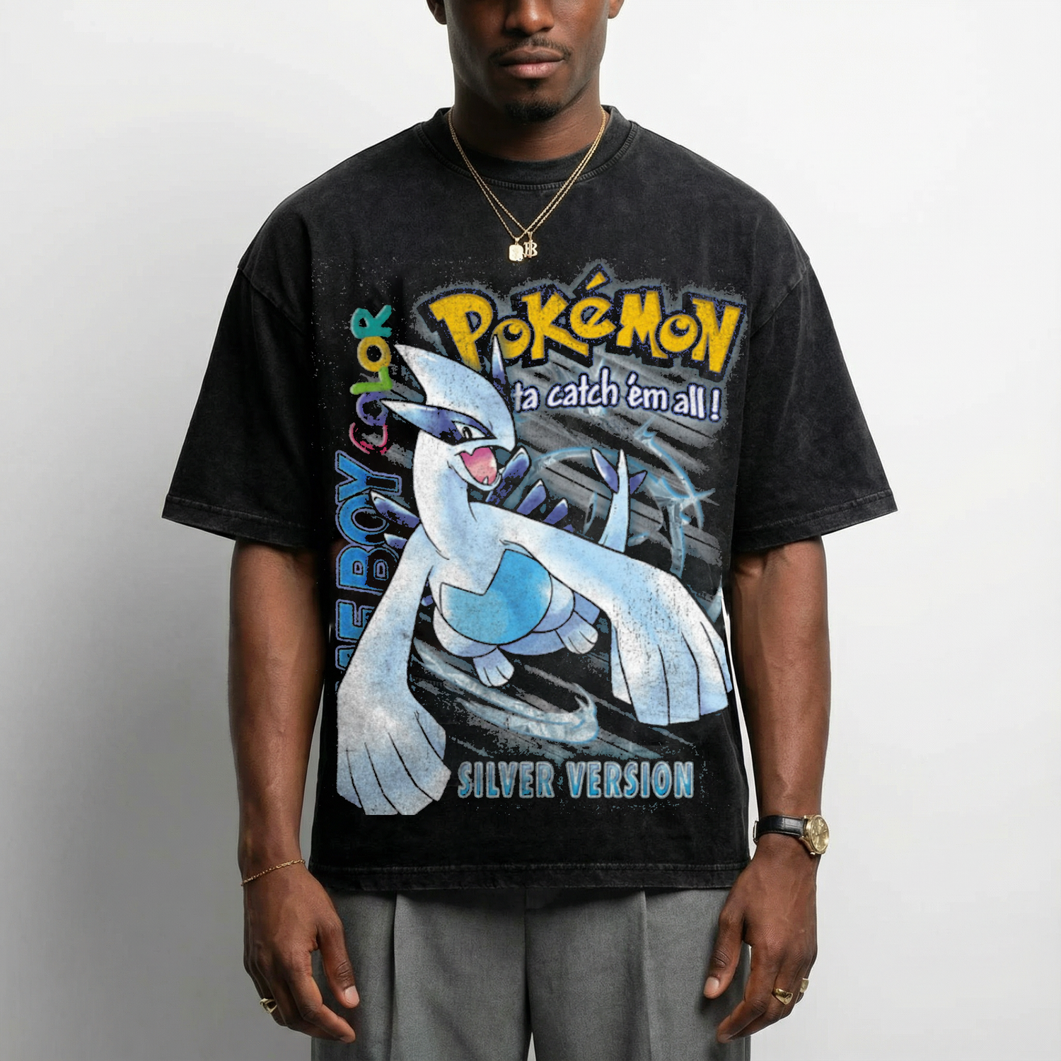 Gameboy Lugia - Vintage Style T-Shirt