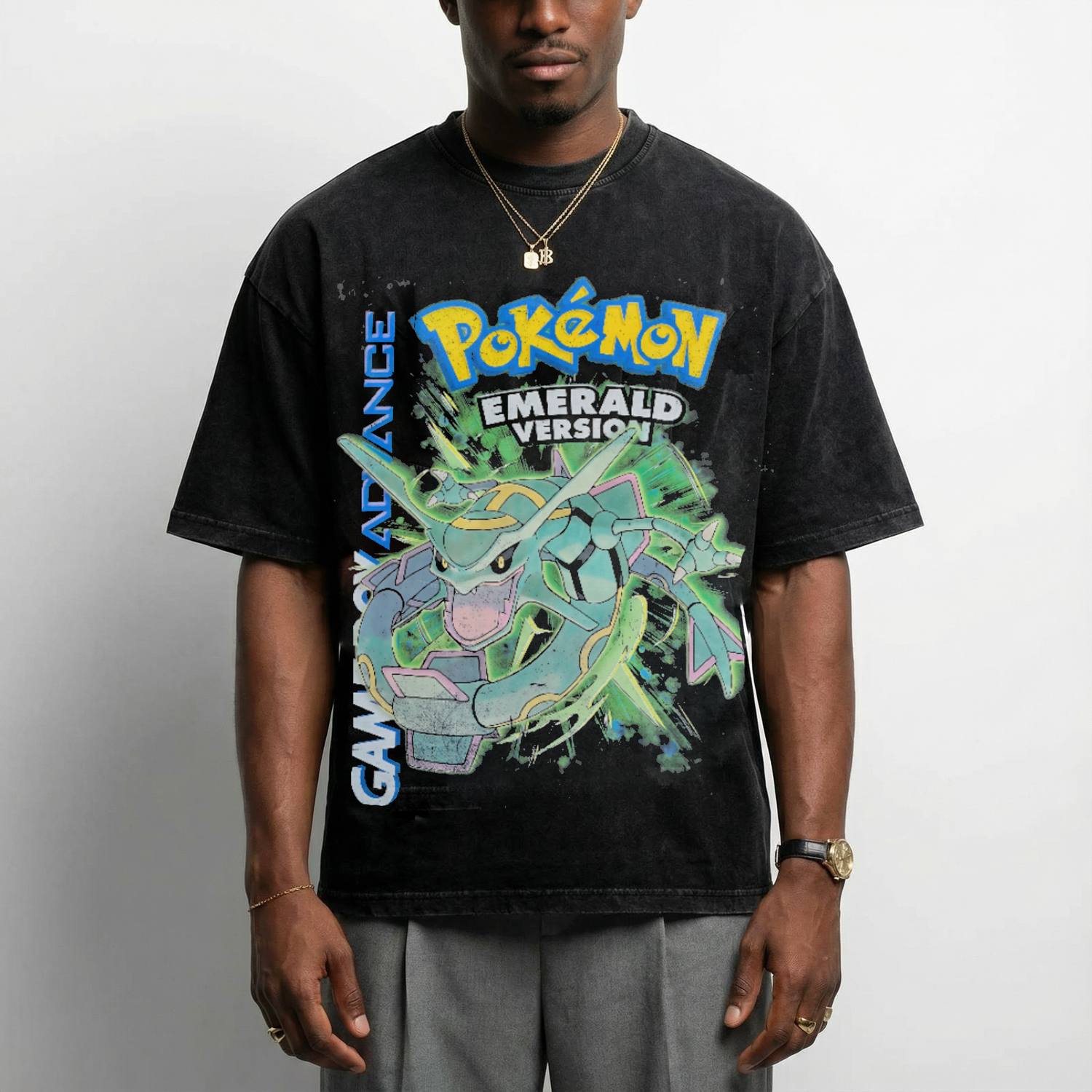 Gameboy Emerald Version - Vintage Style T-Shirt