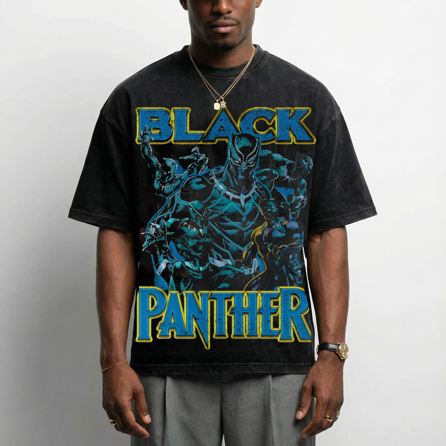 Black Panther - Vintage Style T-Shirt