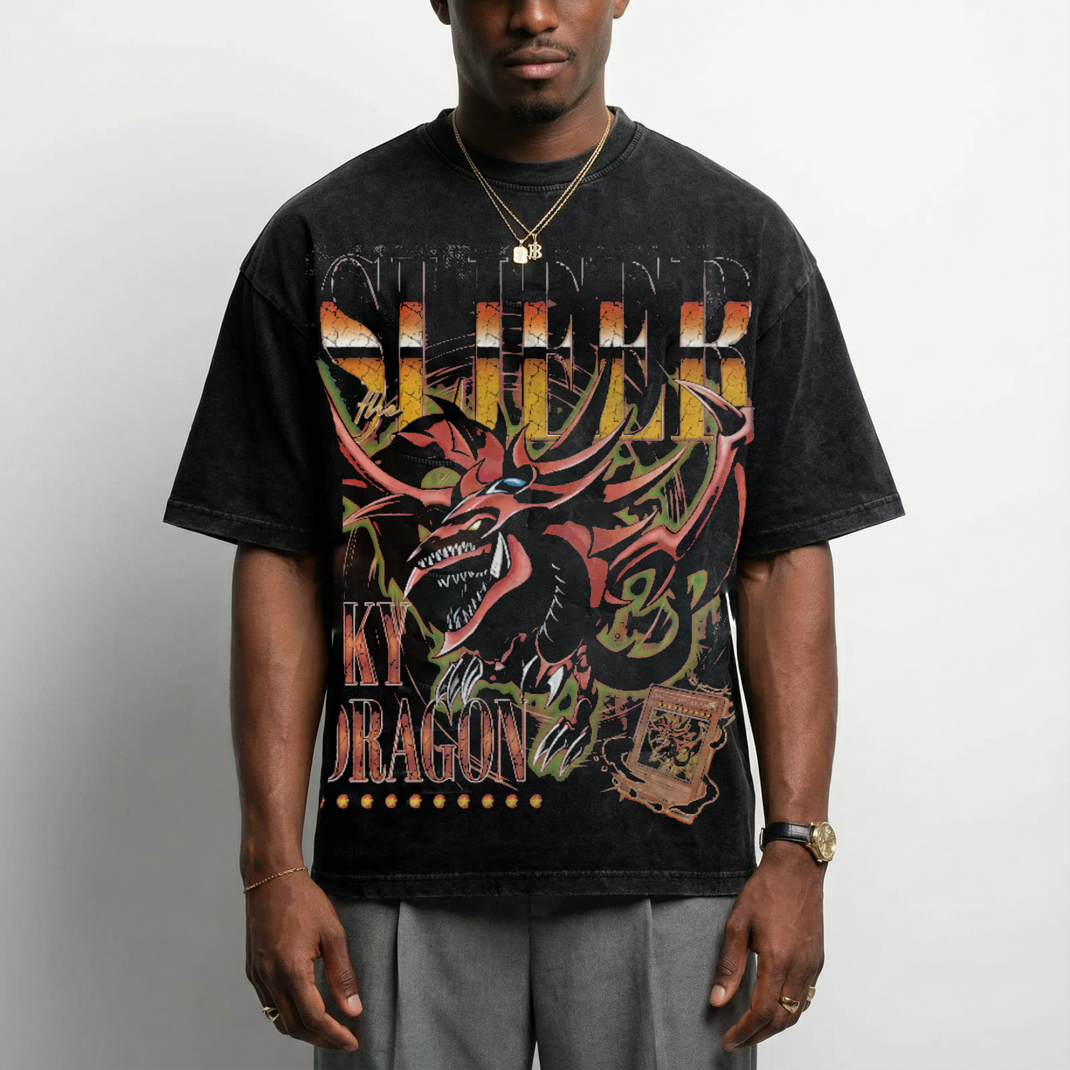 Slifer The Sky Dragon - Vintage Style T-Shirt