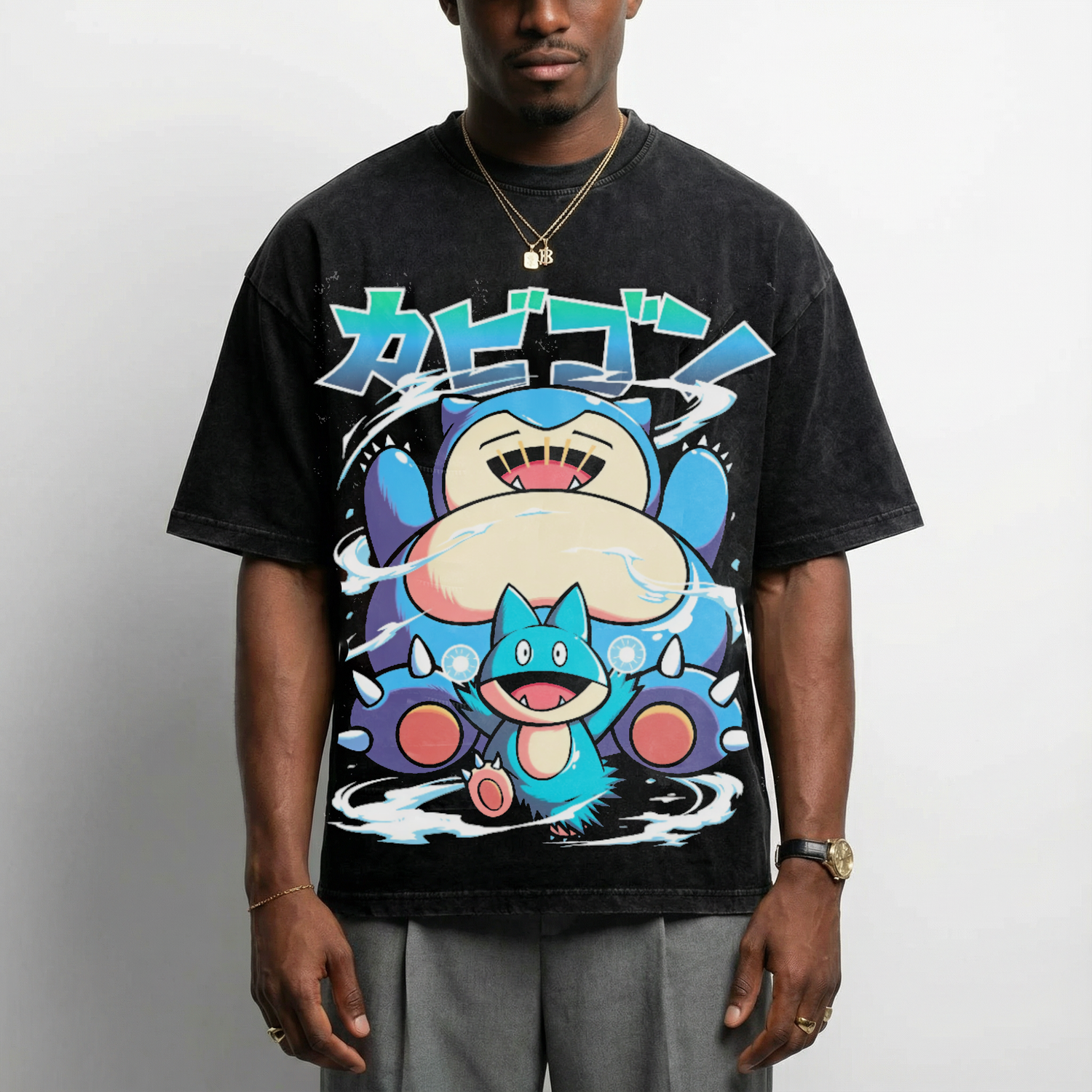 Snorlax - Vintage Style T-Shirt