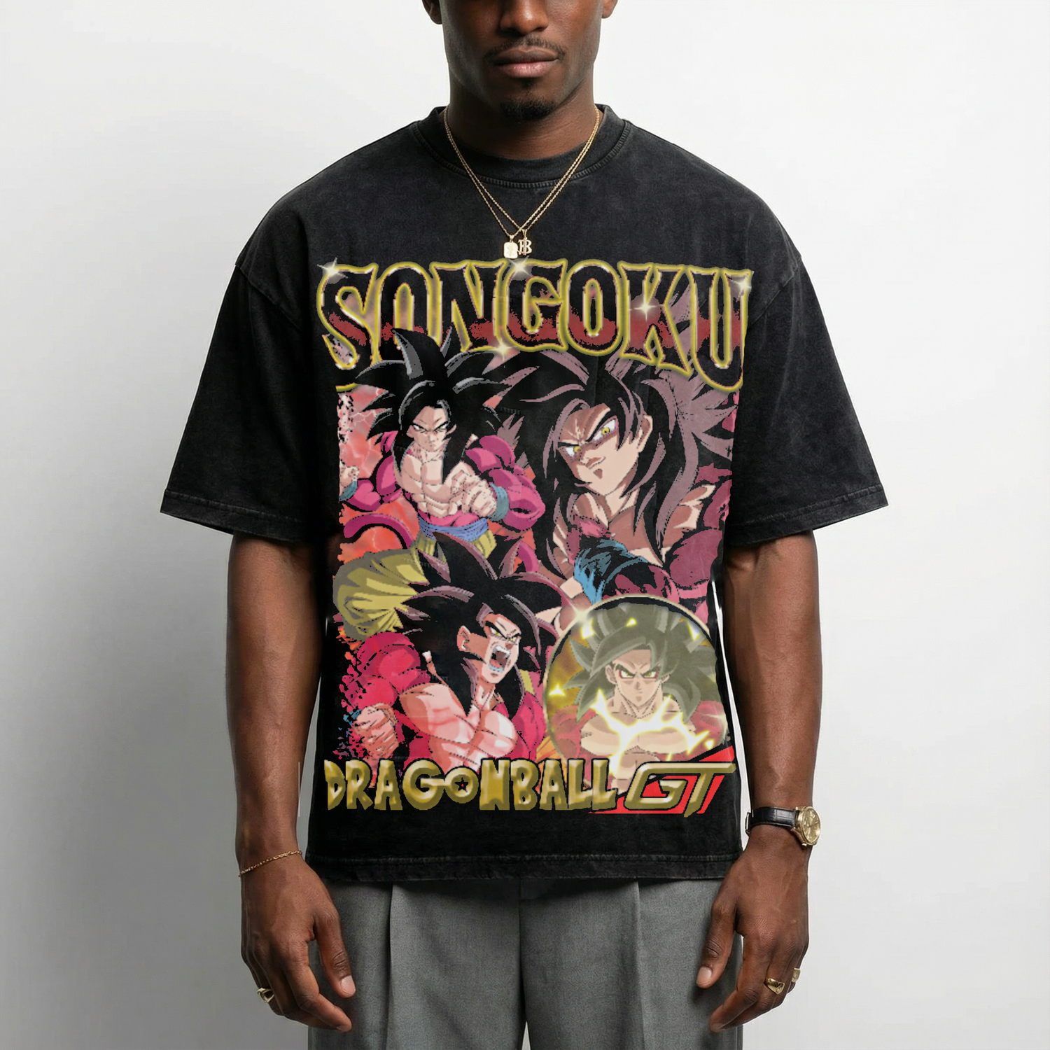 Son Goku - Vintage Style T-Shirt