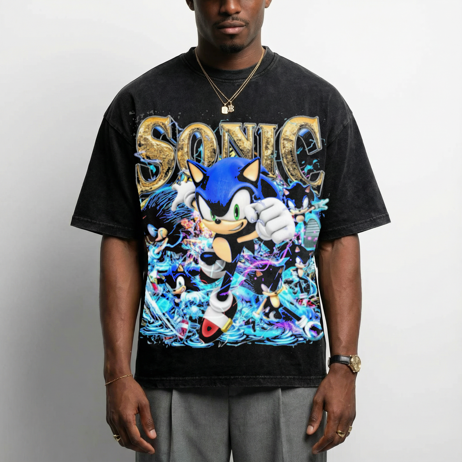 Sonic - Vintage Style T-Shirt