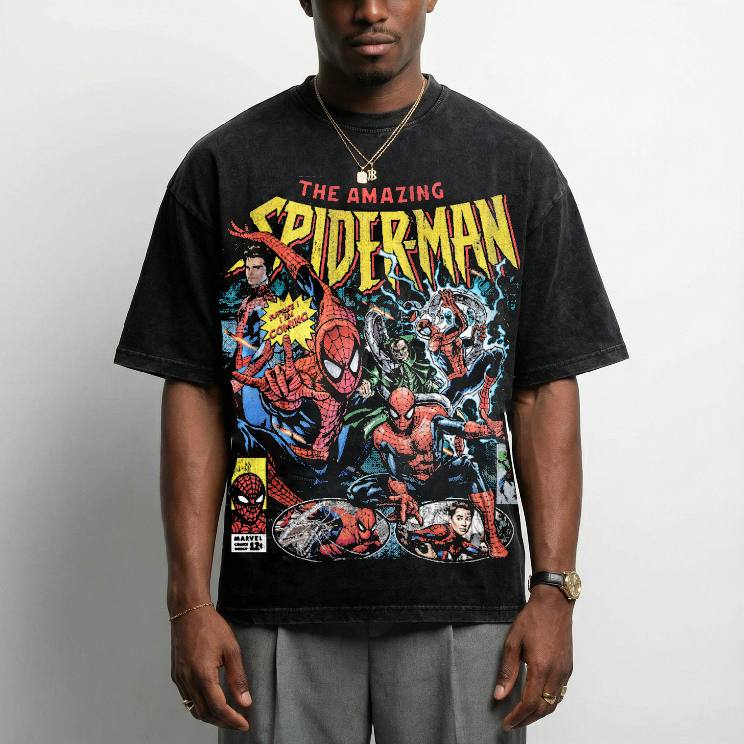 The Amazing Spiderman  - Vintage Style T-Shirt