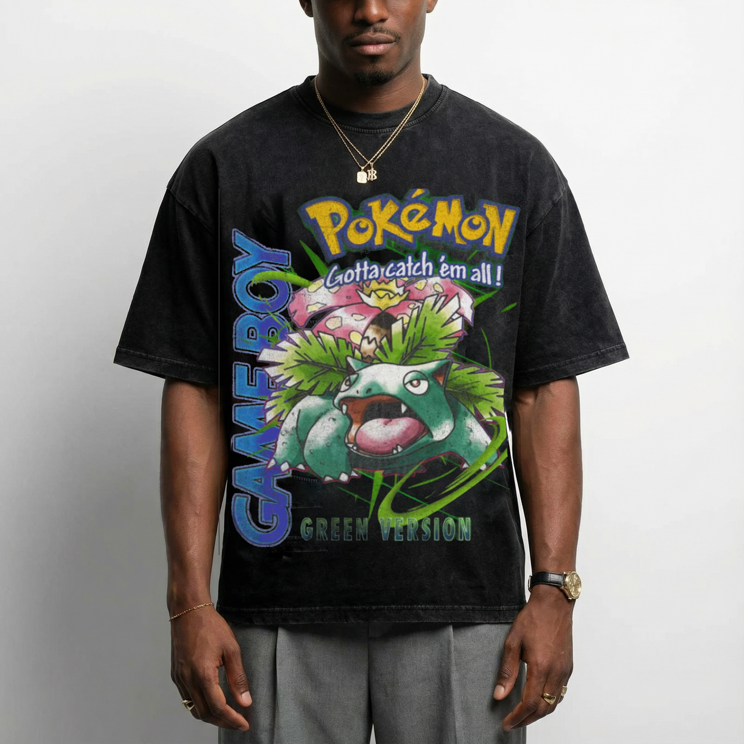 Gameboy Bulbasaur - Vintage Style T-Shirt