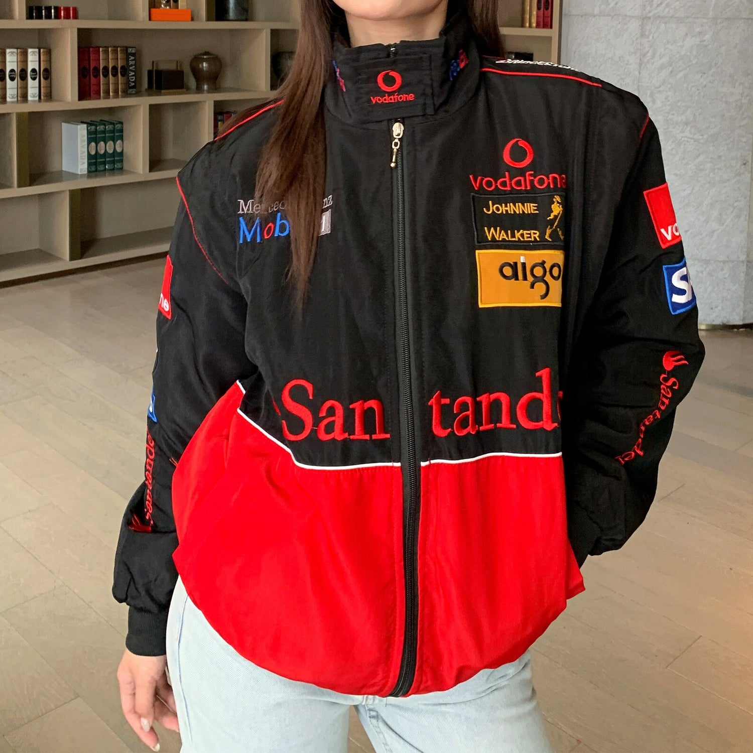 Mercedes - Red  - Vintage Racing Jacket